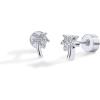 imagePAVOI 14K Gold Plated Dainty Flat Back Earrings for Women  Hypoallergenic Sterling Silver Posts Helix Cartilage Piercing Jewelry  Emoji Motif Bow Celestial Flatback Gold Stud Earrings Screw BackPalm Tree