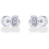 imagePAVOI 14K Gold Plated Dainty Flat Back Earrings for Women  Hypoallergenic Sterling Silver Posts Helix Cartilage Piercing Jewelry  Emoji Motif Bow Celestial Flatback Gold Stud Earrings Screw BackRose