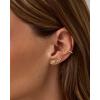 imagePAVOI 14K Gold Plated Dainty Flat Back Earrings for Women  Hypoallergenic Sterling Silver Posts Helix Cartilage Piercing Jewelry  Emoji Motif Bow Celestial Flatback Gold Stud Earrings Screw BackBumble Bee