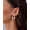imagePAVOI 14K Gold Plated Dainty Flat Back Earrings for Women  Hypoallergenic Sterling Silver Posts Helix Cartilage Piercing Jewelry  Emoji Motif Bow Celestial Flatback Gold Stud Earrings Screw BackLeaf