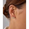 imagePAVOI 14K Gold Plated Dainty Flat Back Earrings for Women  Hypoallergenic Sterling Silver Posts Helix Cartilage Piercing Jewelry  Emoji Motif Bow Celestial Flatback Gold Stud Earrings Screw BackBow