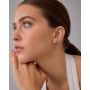 imagePAVOI 14K Gold Plated Dainty Flat Back Earrings for Women  Hypoallergenic Sterling Silver Posts Helix Cartilage Piercing Jewelry  Emoji Motif Bow Celestial Flatback Gold Stud Earrings Screw BackWestern Trio Set