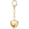 imagePAVOI 14K Gold Plated Heart ampamp Cherry Bag Charm for Handbags  Chunky Charm for Purse ampamp Totes  Trendy Gold Keychain for WomenHeart