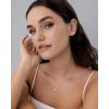 imagePAVOI 14K Gold Plated Stud Earrings for Women  Dainty Gold 4 Stone Marquise Floral Studs Bridal Wedding Earrings Cubic ZirconiaWhite Gold