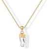 imagePAVOI Gemstone Gold Charm Necklace for Women  14K Gold Plated Adjustable Chain Dainty Pendant Gemstone Necklaces with Cute Charms Set  Hypoallergenic Trendy Healing Crystal PendantsYellow Gold