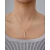 imagePAVOI Gemstone Gold Charm Necklace for Women  14K Gold Plated Adjustable Chain Dainty Pendant Gemstone Necklaces with Cute Charms Set  Hypoallergenic Trendy Healing Crystal PendantsWhite Gold