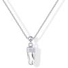 imagePAVOI Gemstone Gold Charm Necklace for Women  14K Gold Plated Adjustable Chain Dainty Pendant Gemstone Necklaces with Cute Charms Set  Hypoallergenic Trendy Healing Crystal PendantsWhite Gold
