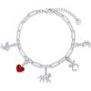 imagePAVOI 14K Gold Plated Adjustable Bracelet for Women  Twisted Bar ampamp Paperclip Charm Chain Bracelets with Moon Evil Eye Teddy Bear Heart Lock Airplane Dog Cowboy Boot Cat Cupid ampamp More  Fashion JewelryCat