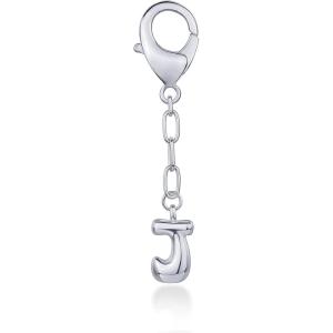 imagePAVOI 14K Gold Plated Bubble Letter Bag Charm for Handbags  Gold Initial Letter Keychain for Women  Chunky Purse Charm GiftJ