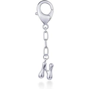 imagePAVOI 14K Gold Plated Bubble Letter Bag Charm for Handbags  Gold Initial Letter Keychain for Women  Chunky Purse Charm GiftN