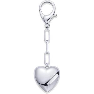 imagePAVOI 14K Gold Plated Heart ampamp Cherry Bag Charm for Handbags  Chunky Charm for Purse ampamp Totes  Trendy Gold Keychain for WomenHeart