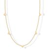 imagePAVOI 14K Gold Plated Dainty Chain Necklaces for Women  Station Small Motif Pendant Gold Jewelry Gifts  Trendy Heart Bow Cross Necklace for WomenYellow Gold