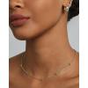 imagePAVOI 14K Gold Plated Dainty Chain Necklaces for Women  Station Small Motif Pendant Gold Jewelry Gifts  Trendy Heart Bow Cross Necklace for WomenYellow Gold