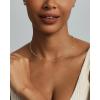 imagePAVOI 14K Gold Plated Dainty Chain Necklaces for Women  Station Small Motif Pendant Gold Jewelry Gifts  Trendy Heart Bow Cross Necklace for WomenYellow Gold