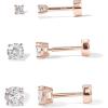 imagePAVOI 14K Gold Plated Solid 925 Sterling Silver Post Cubic Zirconia Stud Flat Back Earrings for Women  Cartilage Earring  Helix Piercing Jewelry  Small Stud Earrings for Women
