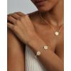 imagePAVOI 14K Gold Plated Clover Bracelets for Women  Flower Four Leaf Clover Bracelet  Mother of Pearl ampamp Onyx Gemstone Lucky Flower Design  Adjustable Trendy Jewelry GiftsYellow Gold