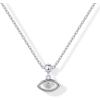 imagePAVOI 14K Gold Plated Religious Dainty Necklace with Charms  Adjustable Chain Gold Charm Necklace for Women  Small Spiritual Removable Pendants  Cute Cross Star of David Evil Eye Jewelry GiftsWhite Gold