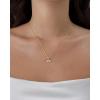 imagePAVOI 14K Gold Plated Religious Dainty Necklace with Charms  Adjustable Chain Gold Charm Necklace for Women  Small Spiritual Removable Pendants  Cute Cross Star of David Evil Eye Jewelry GiftsWhite Gold