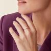 imagePAVOI 14K Gold Plated Chunky Signet Ring for Women  Womens Stackable BandsWhite Gold