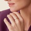 imagePAVOI 14K Gold Plated Chunky Signet Ring for Women  Womens Stackable BandsWhite Gold