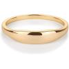 imagePAVOI 14K Gold Plated Chunky Signet Ring for Women  Womens Stackable BandsYellow Gold