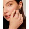 imagePAVOI 14K Gold Plated Cubic Zirconia Crossover Stackable Ring for Women  Marquise CZ Open Twist Eternity BandWhite Gold