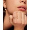 imagePAVOI 14K Gold Plated Cubic Zirconia Crossover Stackable Ring for Women  Marquise CZ Open Twist Eternity BandWhite Gold