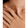 imagePAVOI 18K Gold Plated Open Eternity Ring  Cubic Zirconia Stacking Bands for Women  Dainty Stackable Rings for WomenWhite Gold