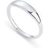 imagePAVOI 14K Gold Plated Chunky Signet Ring for Women  Womens Stackable BandsWhite Gold