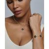 imagePAVOI 14K Gold Plated Clover Necklaces for Women  Lucky Four Leaf Clover Necklace Pendant  Trendy Flower Black Onyx Gemstone Mother of Pearl Jewelry GiftsWhite Gold