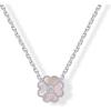 imagePAVOI 14K Gold Plated Clover Necklaces for Women  Lucky Four Leaf Clover Necklace Pendant  Trendy Flower Black Onyx Gemstone Mother of Pearl Jewelry GiftsWhite Gold