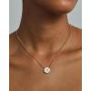 imagePAVOI 14K Gold Plated Clover Necklaces for Women  Lucky Four Leaf Clover Necklace Pendant  Trendy Flower Black Onyx Gemstone Mother of Pearl Jewelry GiftsYellow Gold