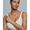 imagePAVOI 14K Gold Plated Clover Necklaces for Women  Lucky Four Leaf Clover Necklace Pendant  Trendy Flower Black Onyx Gemstone Mother of Pearl Jewelry GiftsYellow Gold