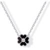 imagePAVOI 14K Gold Plated Clover Necklaces for Women  Lucky Four Leaf Clover Necklace Pendant  Trendy Flower Black Onyx Gemstone Mother of Pearl Jewelry GiftsWhite Gold