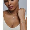 imagePAVOI 14K Gold Plated Clover Necklaces for Women  Lucky Four Leaf Clover Necklace Pendant  Trendy Flower Black Onyx Gemstone Mother of Pearl Jewelry GiftsYellow Gold