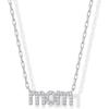 imagePAVOI 14K Gold Plated Mom Necklace for Women  Cubic Zirconia Mama Necklace Gold Jewelry Gifts for Mothers Day  Dainty Pendant New Mom JewelryWhite Gold