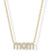 imagePAVOI 14K Gold Plated Mom Necklace for Women  Cubic Zirconia Mama Necklace Gold Jewelry Gifts for Mothers Day  Dainty Pendant New Mom JewelryYellow Gold