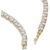 imagePAVOI 14K Gold Plated Pear Cubic Zirconia Tennis Necklace for Women  Tennis Chain Necklaces  Sizes 15quot and 18quotYellow Gold