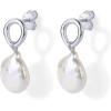 imagePAVOI 14K Gold Plated Pearl Earrings for Women  Pearl Statement Drop Bridal Earrings  Sterling Silver Posts Dangle Studs Gold Wedding JewelryWhite Gold