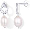 imagePAVOI 14K Gold Plated Pearl Earrings for Women  Pearl Statement Drop Bridal Earrings  Sterling Silver Posts Dangle Studs Gold Wedding JewelryWhite Gold