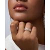 imagePAVOI 14K Gold Plated Marquise Eternity Rings for Women  Cubic Zirconia Chunky Stackable Wedding Ring  Statement Baguette CZ Gold Wedding Bands for Women  Promise Band Bridal Jewelry