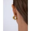 imagePAVOI 14K Yellow Gold Plated Lobe Lifters for Heavy Earrings for Women  Earring Backs for Droopy Ears  Comfortable Backings for Studs Fashion Jewelry AccessoriesWhite Gold