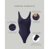 imagePAVOI ACTIVE Deep V Neck Bodysuit for Women  Double Lined Scoop Back Sleeveless Bodysuits Sexy Thong  Everyday EssentialsTwilight