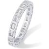 imagePAVOI 14K Gold Plated Emerald Cut Eternity Band Rings for Women  Emerald Cut Wedding Band for Brides  Stackable Cubic Zirconia Eternity Ring  Promise Jewelry GiftsWhite Gold