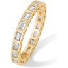 imagePAVOI 14K Gold Plated Emerald Cut Eternity Band Rings for Women  Emerald Cut Wedding Band for Brides  Stackable Cubic Zirconia Eternity Ring  Promise Jewelry GiftsYellow Gold