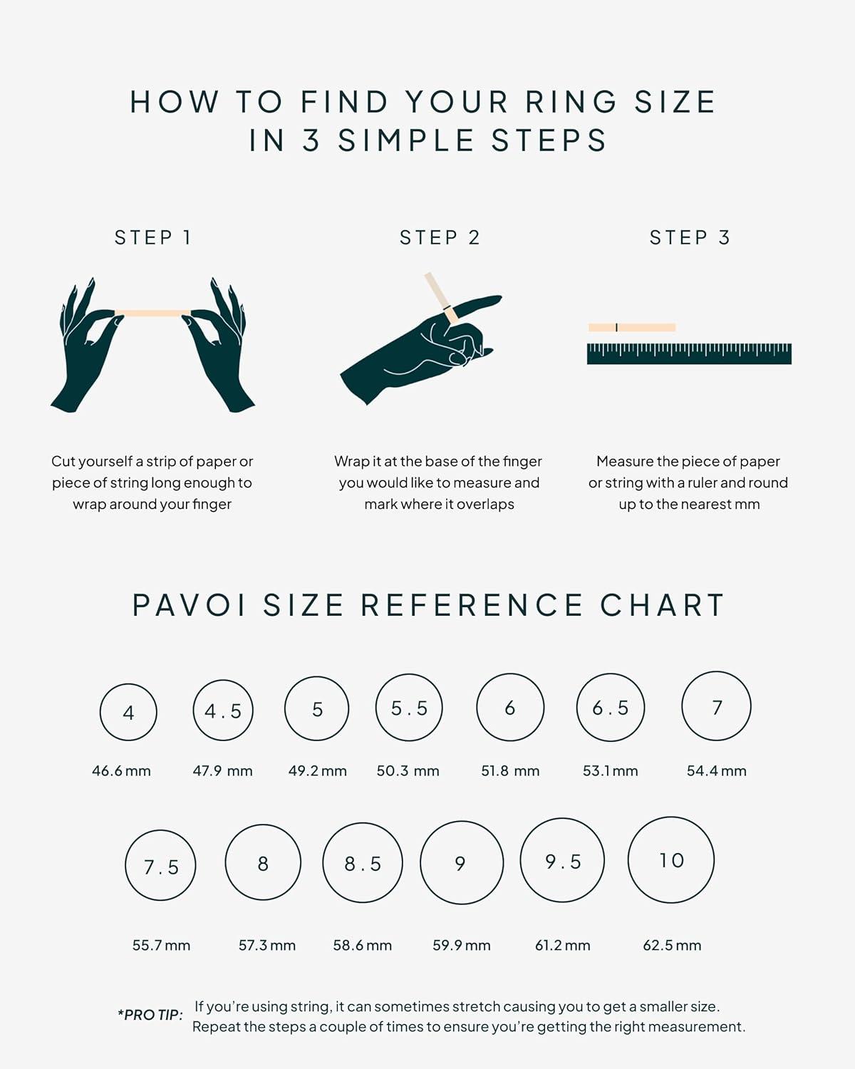 imagePAVOI 14K Gold Plated Dainty Wrap Ring for Women  Thin Spiral Band with Cubic Zirconia  Minimalist Dainty Open Rings for Women  Wrap Around Bands Trendy Fashion JewelryYellow Gold