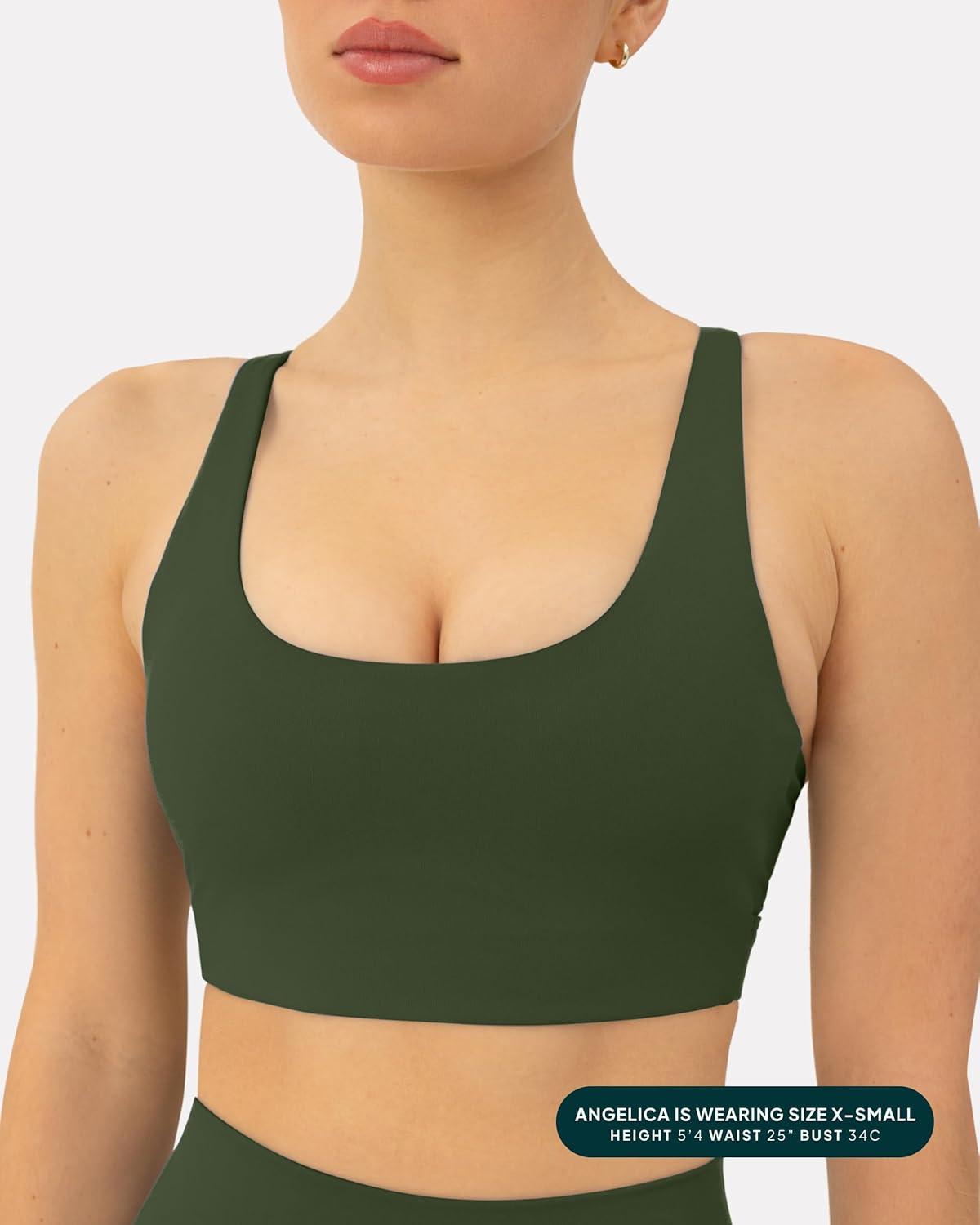 imagePAVOI ACTIVE Racerback Adjustable Sports Bra for Women  High Support Convertible Straps High Impact Workout Bras  HiPerformArmy