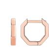 imagePAVOI 14K Gold Plated Chunky Huggies Earrings for Women  925 Sterling Silver Posts Small Gold Huggie Hoop Earrings  Ultra Thick Hoops Trendy JewelryRose Gold