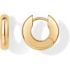 imagePAVOI 14K Gold Plated Chunky Huggies Earrings for Women  925 Sterling Silver Posts Small Gold Huggie Hoop Earrings  Ultra Thick Hoops Trendy JewelryYellow Gold
