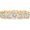 imagePAVOI 14K Gold Plated Heart Ring for Women  HeartShaped Cubic Zirconia Eternity Rings for Women  Stackable Wedding Band for Brides  Cute Promise Jewelry GiftsYellow Gold